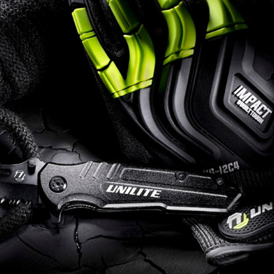 Unilite UG-I2C4-M Size M (8) Heavy Duty Cut-D Impact Gloves - Medium - High Cut A4 Resistance