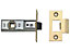 UNION J2648-PL-2.50 Tubular Mortice Latch 2648 Polished Brass 64mm 2.5in Box UNNJ2648PL25