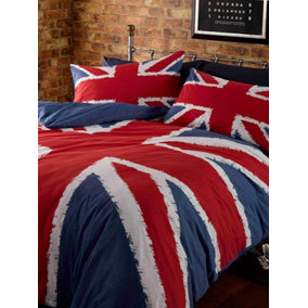 Union Jack Single Duvet Cover and Pillowcase Set