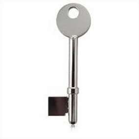 Union Steel Mortise Blank Key (Pack of 10) Silver (One Size)