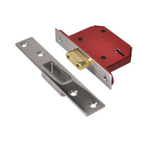 UNION - StrongBOLT 2105S Stainless Steel 5 Lever Mortice Deadlock Visi 81mm 3in