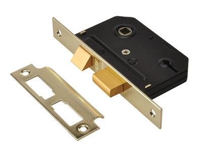 UNION Y-ES-SL-PB-2.5 ES-SL Essentials 3 Lever Mortice Sashlock Polished Brass 65mm 2.5in Visi UNNYESSLPB25