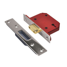 UNION Y2103S-SS-2.5 StrongBOLT 2103S 3 Lever Mortice Deadlock Stainless Steel 68mm 2.5in Visi UNNY2103SS25