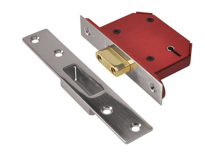 UNION Y2105S-SS-2.5 StrongBOLT 2105S Stainless Steel 5 Lever Mortice Deadlock Visi 68mm 2.5in UNNY2105SS25