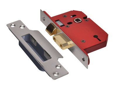 UNION Y2203S-SS-2.5 StrongBOLT 2203S 3 Lever Mortice Sashlock Stainless Steel 68mm 2.5in Visi UNNY2203SS25