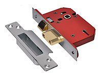 UNION Y2205S-SS-3.0 StrongBOLT 2205S 5 Lever Mortice Sashlock Stainless Steel 81mm 3in Visi UNNY2205SS30