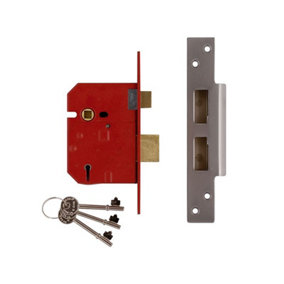 UNION Y2234E-PL-3.00 2234E 5 Lever BS Mortice Sashlock Plated Brass Finish 79.5mm 3 in Visi UNNY2234EP30