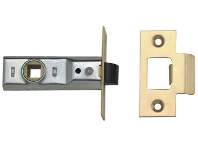 UNION Y2648-PL-2.50 Tubular Mortice Latch 2648 Polished Brass 64mm 2.5in Visi UNNY2648PL25