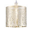 Unique and Beautiful Brushed Gold Metal Forest Design Ceiling Pendant Shade