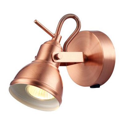 Copper wall on sale lights b&q