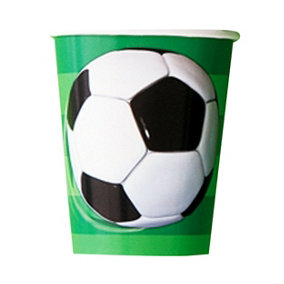 Unique Party 3D Soccer 9oz Cups (Pack of 8) Multicolour (9oz)