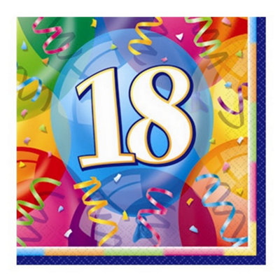 Unique Party Brilliant 16th Birthday Napkins (Pack of 16) Multicoloured (One Size)