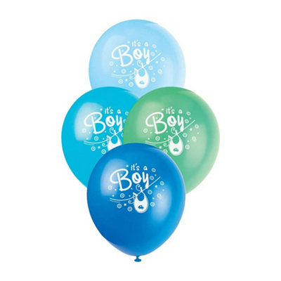 Unique Party Clothesline Its A Boy Latex Baby Shower Balloons (Pack of ...
