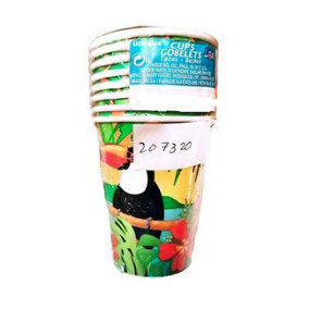 Unique Party Disposable Cup (Pack of 8) Multicoloured (One Size)
