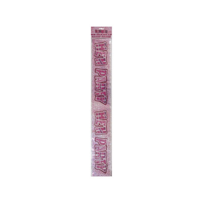 Unique Party 92141 2,7 m Foil Glitz Blu Happy 1st compleanno Bunting bandiere