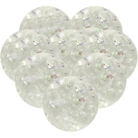 Unique Party Iridescent Bouncy Ball (Pack of 8) Clear (One Size)