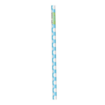 Unique Party Paper Polka Dot Gift Wrap Powder Blue (One Size)