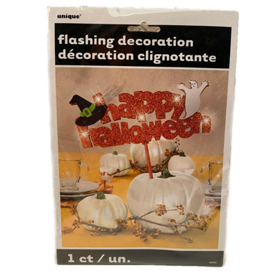 Unique Party Pick Halloween Flashing Decoration Orange (One Size)
