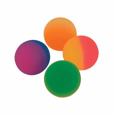 Unique Party Two Tone Bouncy Ball (Pack of 8) Multicoloured (One Size ...