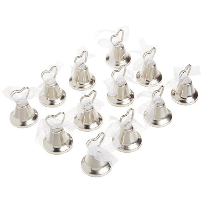 Unique Party Wedding Bell (Pack of 12) Silver (One Size)