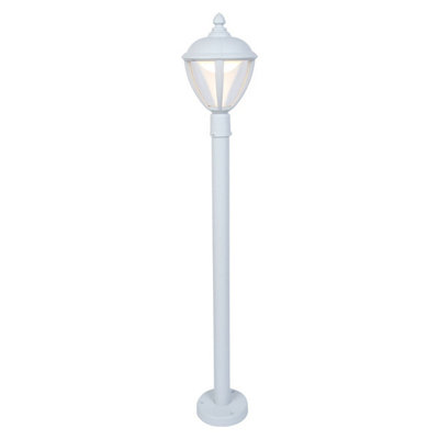 UNITED - CGC White Lantern LED Long Post Light