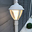 UNITED - CGC White Lantern LED Long Post Light