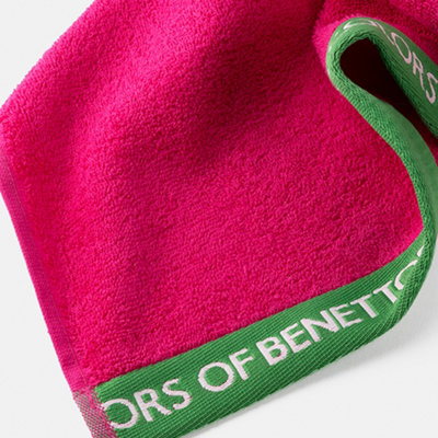 United Colors of Benetton 380gsm 100% Cotton Beach Towel 90 x 160cm Fuchsia - 5
