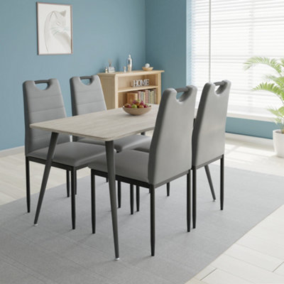 Unity Compact Dining Table Set with Four Chairs DIY at B&Q