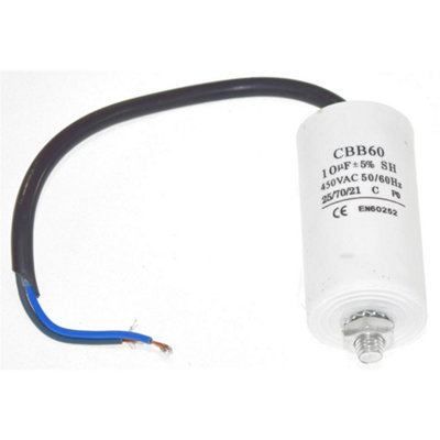 Universal 10UF Capacitor with 20cm Cable Connectors by Ufixt