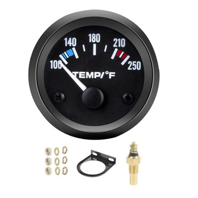 52mm Water Temperature Gauge - Electric, Fahrenheit, LED Backlit, Universal Fit 5 thumbnail image