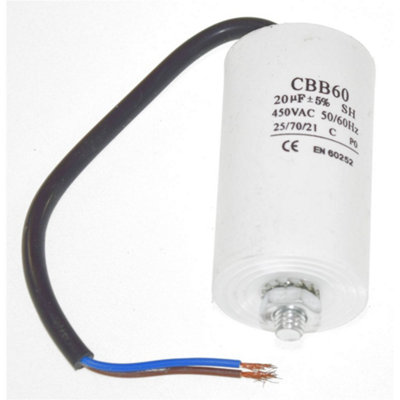 Universal 20UF Capacitor with 19cm Cable Connectors by Ufixt