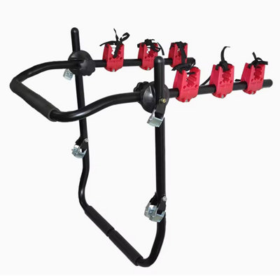 Universal 3 Bike Capacity Car Boot Mount Cycle Carrier Rack