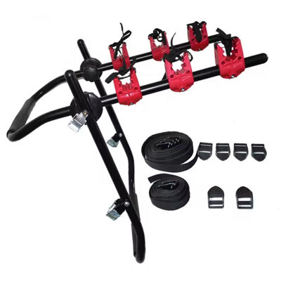 Universal 3 Bike Capacity Car Boot Mount Cycle Carrier Rack