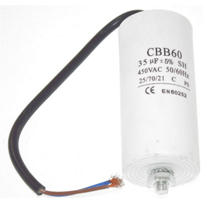 Universal 35UF Capacitor with 22cm Cable Connectors by Ufixt
