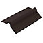 Universal 3mm Brown Bitumen Roofing Ridge Verge - BituRidge Plus - 900mm Fits All Brands Of Corrugated Bitumen Roofing Sheets