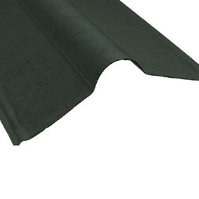 Universal 3mm Green Bitumen Roofing Ridge Verge - BituRidge Plus - 900mm Fits All Brands Of Corrugated Bitumen Roofing Sheets