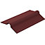 Universal 3mm Red Bitumen Roofing Ridge Verge - BituRidge Plus - 900mm Fits All Brands Of Corrugated Bitumen Roofing Sheets
