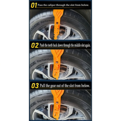 Universal Anti-Slip Snow Tyre Chains-Emergency Traction Straps 1 PAIR ...