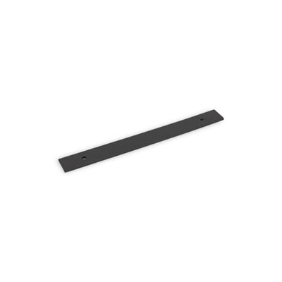 Universal Back Plate, 160mm Centres, Matt Black, Pack of 2