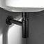 Universal Bathroom Basin Sink Bottle Trap Waste Premium Matte Black