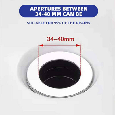 Universal Bathroom Sink Pop Up Drain Stopper Filter Plug