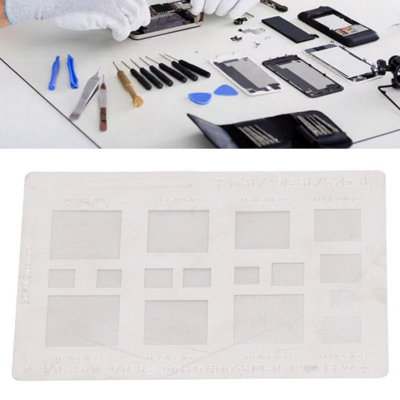 Universal BGA Reballing Stencil:Versatile Tin Mesh Template for Phone IC Chip Repairs
