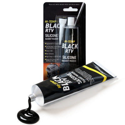 Universal Black Colour RTV Silicone Gasket Maker up to 315C/600F (85g ...