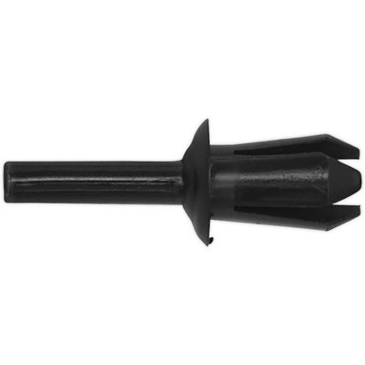 Universal Black Push Rivet Trim Clips - 20 Pack, 10mm x 28mm for Vehicle Fitting