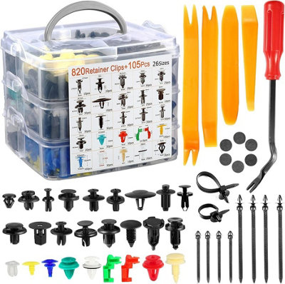 Universal Car Fasteners Trim Clips Bumper Body Panel Retainers Push ...