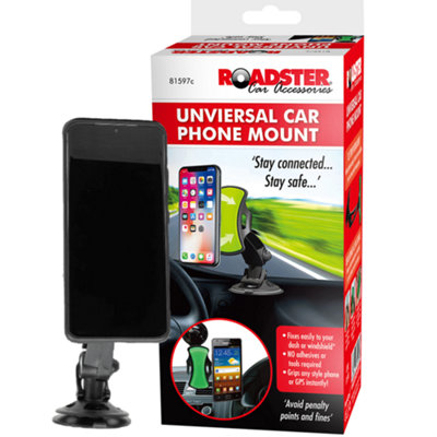 Universal Car Phone Holder Windscreen Suction Mount GPS Stand Dash ...
