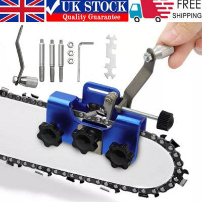 Universal Chainsaw Teeth Sharpener Chain Grinder Sharpening Jig File Tool Kit UK