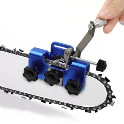 Universal Chainsaw Teeth Sharpener Chain Grinder Sharpening Jig File Tool Kit UK