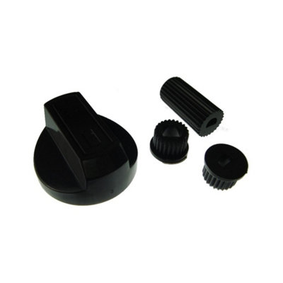 Universal Cooker Oven Grill Control Knob And Adaptors Black Fits All Gas Electric by Ufixt - 4