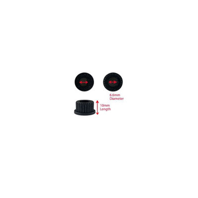 Universal Cooker Oven Grill Control Knobs And Adaptors Black Fits All Gas Electric x 4 by Ufixt - 7